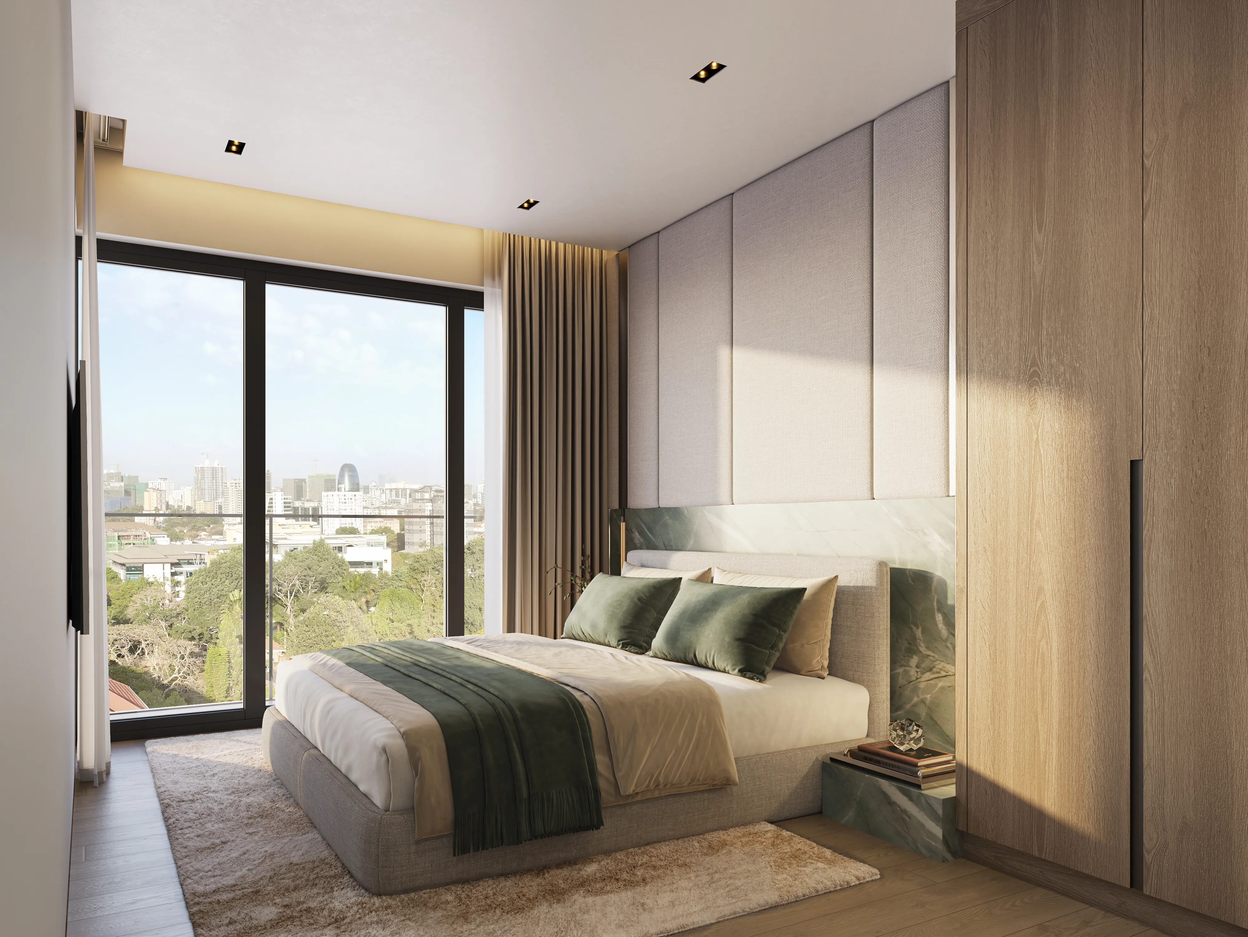 Seasons Riverside two bedroom duplex bedroom suite